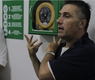 Simulacro de evacuación y protección contra incendios